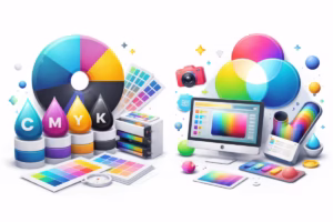 CMYK در مقابل — RGB تفاوتها، کاربردها و نکات عملی برای طراحان و چاپگران